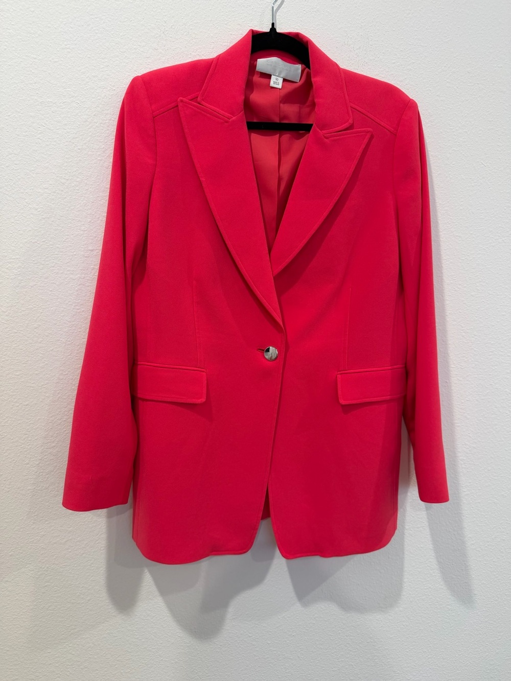 Carlisle Vibrant Pink Single-Button Blazer